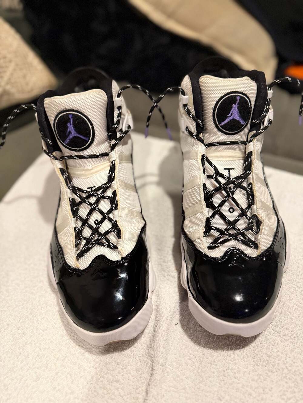 Air Jordan 6 Rings Concord White Black 322992-104